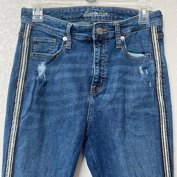 Wild Fable Denim Skinny Jean Pin Stripe Blue size 8 29 Regular - Picture 8 of 15
